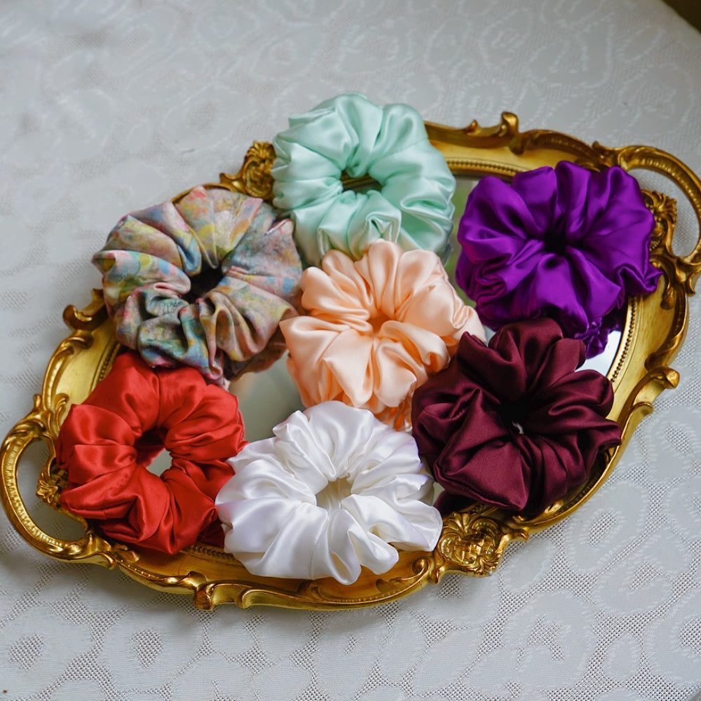 Satin Silk Scrunchie | Handmade Elastic Hair Tie $14.90