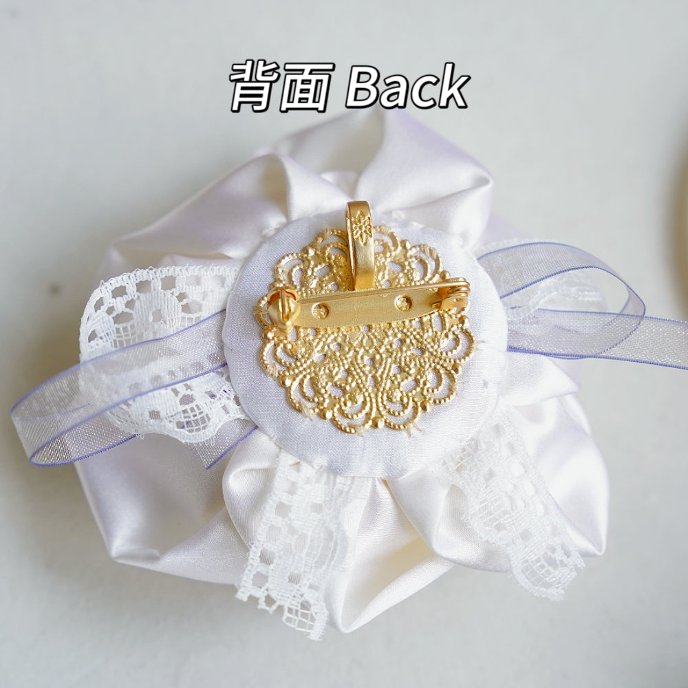 Handmade Multi‑Wear Satin Rose Brooch | Brooch / Necklace / Wrist Corsage | Free Gift Set Included