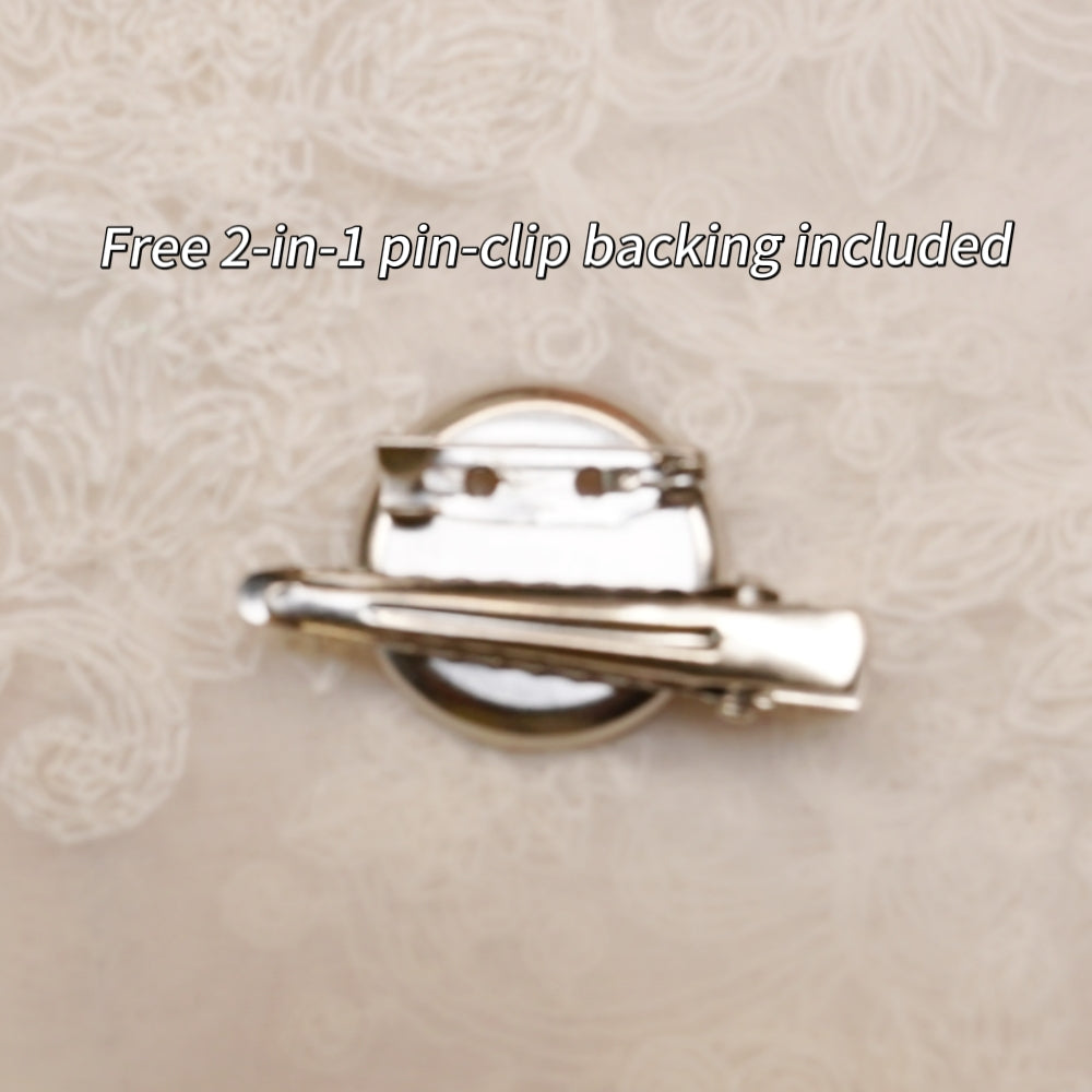 Handmade Pearl Satin Ribbon Flower Applique, 6cm